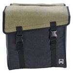 Willex sacoche double de vélo 101 toile 30 l vert et noir