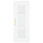 vidaXL Buffet haut Blanc 34 5x34x180 cm Bois d'ingénierie