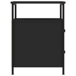 vidaXL Tables de chevet 2 Pièces noir 44x45x60 cm bois d’ingénierie