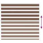 vidaXL Store zèbre marron 160x100cm largeur du tissu 155 9cm polyester