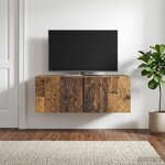 vidaXL Meuble TV mural 98 x 31 cm Bois ancien Bois d'ingénierie