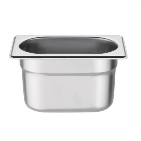 Bac gastro inox gn 1/9 - 100 mm - vogue -  - inox 176x100x108mm