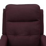 vidaXL Fauteuil inclinable Violet Tissu