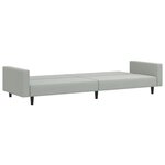 vidaXL Ensemble de canapés 2 Pièces gris clair velours