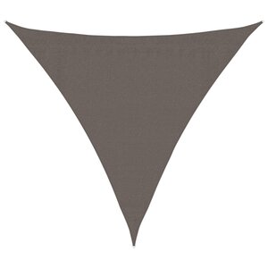 vidaXL Parasol en PEHD triangulaire 3 6 x 3 6 x 3 6 m Anthracite