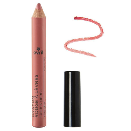 Avril - crayon rouge à lèvres certifié bio - opale rose