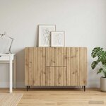 vidaXL Buffet Chêne artisanal 89 x 34 5 x 62 cm Bois d'ingénierie