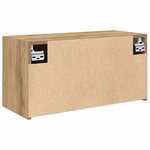 vidaXL Armoire murale de bain chêne artisanal bois d'ingénierie