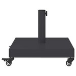 vidaXL Base de parasol extérieur Gris foncé 45 x 45 x 31.5 cm
