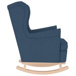 vidaXL Chaise à bascule bleu 74x90x102 cm tissu