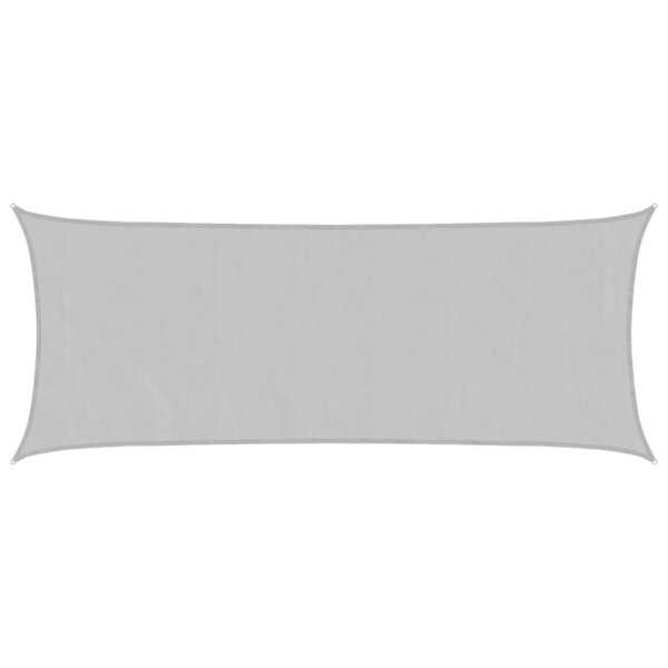 vidaXL Voile d'ombrage gris clair 4 5x2 m 100 polyester oxford
