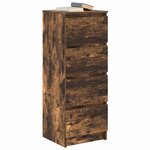 vidaXL Buffet chêne fumé 37 5x35x99 cm bois d'ingénierie