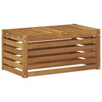 vidaXL Banc de Jardin Naturel 79 x 43 x 37 cm Bois d'Acacia Massif