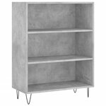 vidaXL Bibliothèque gris béton 69 5x32 5x90 cm bois d'ingénierie