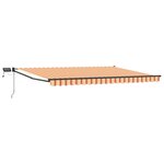 vidaXL Store rétractable manuel avec LEDs Multicolore 4 5 × 3 m