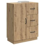 vidaXL Buffet Chêne artisanal 66 x 34 5 x 87 cm Bois d'ingénierie