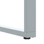 Table de jardin vidaXL Gris 140x80x75 cm Acier et Bois d'acacia solide