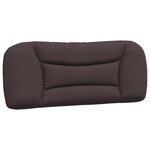 vidaXL Cadre de lit avec LED sans matelas marron foncé 100x200cm tissu
