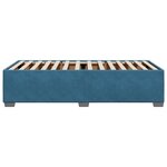 vidaXL Cadre de lit sans matelas bleu 100x200 cm velours