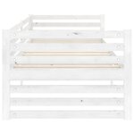 vidaXL Lit de jour sans matelas blanc bois de pin massif 90x200 cm