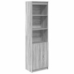 vidaXL Buffet haut sonoma gris 50x35x180 cm bois d'ingénierie