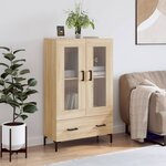 vidaXL Buffet haut chêne sonoma 69 5x31x115 cm bois d'ingénierie