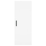 vidaXL Buffet haut Blanc 34 5x34x180 cm Bois d'ingénierie