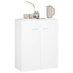 vidaXL Buffet blanc 60x30x75 cm bois d'ingénierie