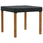 vidaXL Housse de Table Uni Noir 92 x 92 x 15 cm tissu