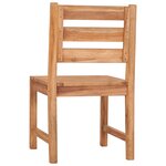 vidaXL Chaises de jardin lot de 8 Bois de teck solide