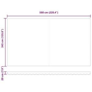 vidaXL Auvent Rétractable 600 × 350 cm Multicolore