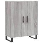 vidaXL Buffet haut Sonoma gris 69 5x34x180 cm Bois d'ingénierie