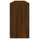 vidaXL Buffet avec lumières LED chêne marron 164x37x67 cm