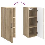 vidaXL Armoire Murale Chêne Sonoma 33 x 34 5 x 90 cm Bois d'ingénierie