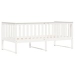 vidaXL Lit de jour blanc 100x200 cm bois de pin massif