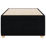 vidaXL Cadre de lit Noir 100x200 cm Tissu