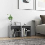 vidaXL Tables de chevet 2 Pièces gris béton 40x30x40 cm bois d'ingénierie