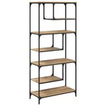 vidaXL Bibliothèque chêne artisanal 81 x 36 x 176 cm Bois d'ingénierie