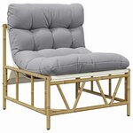 vidaXL Sièges extérieurs 2 pc Gris clair Acier