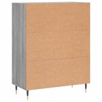 vidaXL Buffet sonoma gris 69 5x34x90 cm bois d'ingénierie