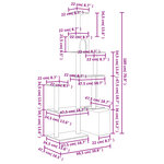 vidaXL Arbre à chat avec griffoirs en sisal Gris foncé 180 cm