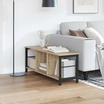 vidaXL Étagère Chêne Sonoma 102 x 32 x 40 5 cm Bois d'ingénierie