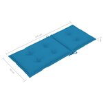 vidaXL Chaise à bascule avec coussin Bambou
