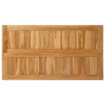 vidaXL Table de bar Naturel 110 x 60 x 105 cm Teck Massif