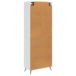 vidaXL Ensemble de Meubles 2 Pièces Blanc brillant Bois d'ingénierie