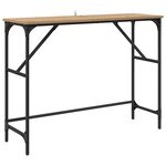 vidaXL Table console Chêne artisanal 100 x 32 x 75 cm