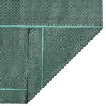 vidaXL Membrane anti-mauvaises herbes vert 2x200 m PP