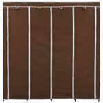 vidaXL Garde-robe avec 4 compartiments Marron 175x45x170 cm