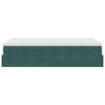 vidaXL Cadre de lit ottoman avec matelas vert foncé 120x200 cm velours