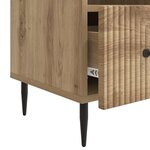 vidaXL Meuble TV 102 x 34 5 x 50 cm Chêne artisanal Bois d'ingénierie